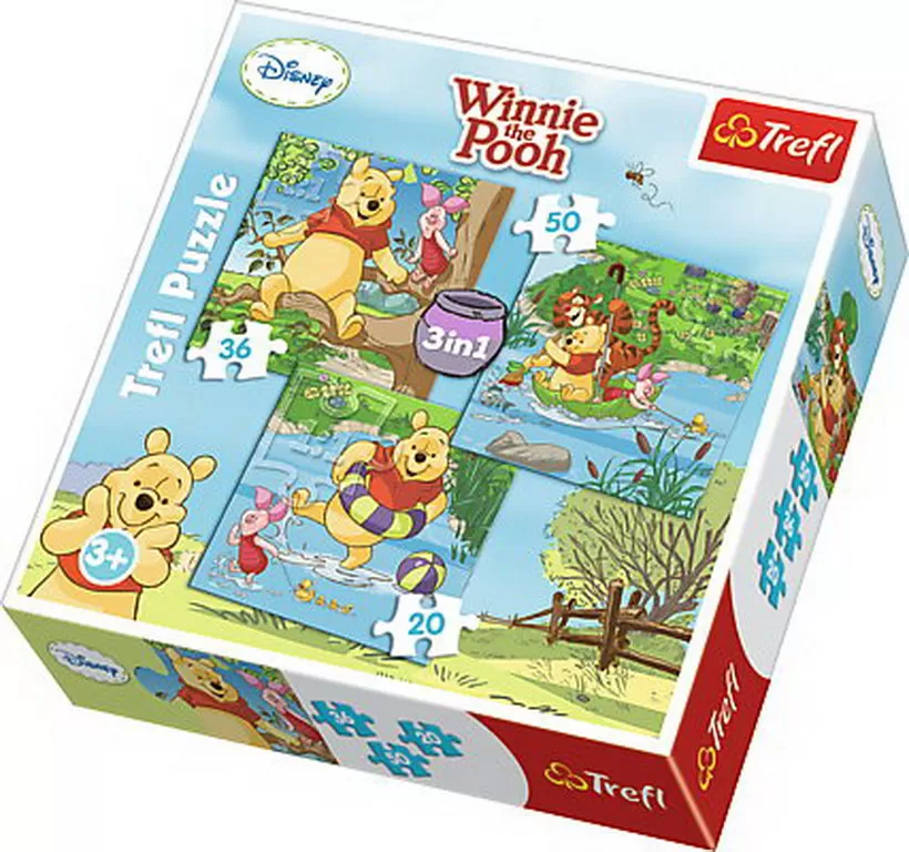 PUZZLE TREFL 3IN1 WINNIE LA JOACA