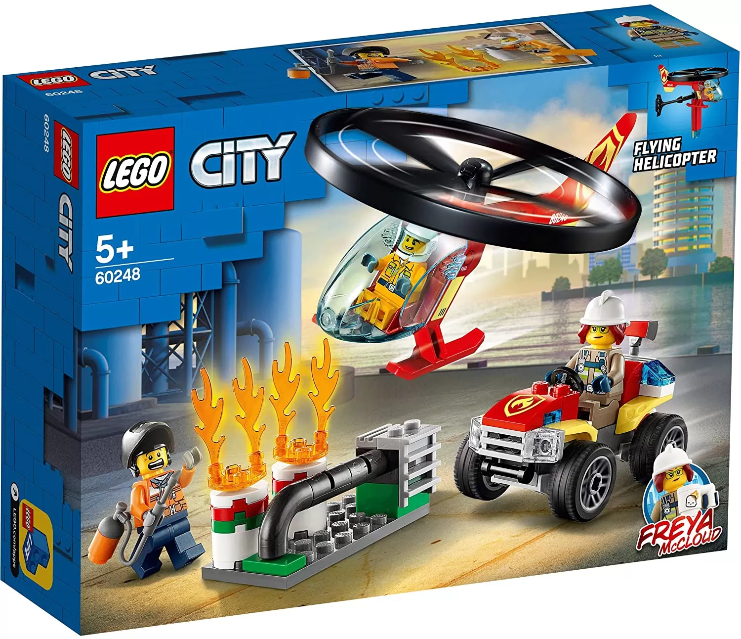 LEGO CITY INTERVENTIE CU ELICOPTERUL DE POMPIERI 60248
