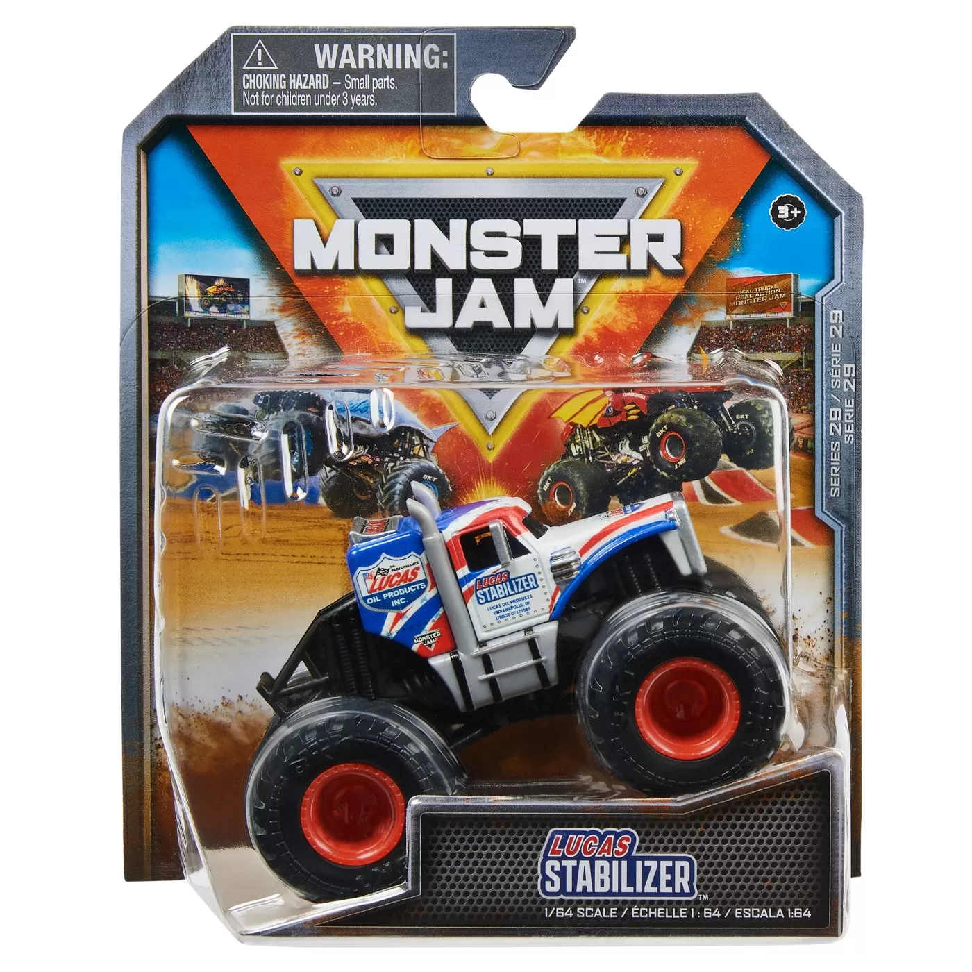 MONSTER JAM MASINUTA METALICA LUCAS STABILIZER SCARA 1 LA 64