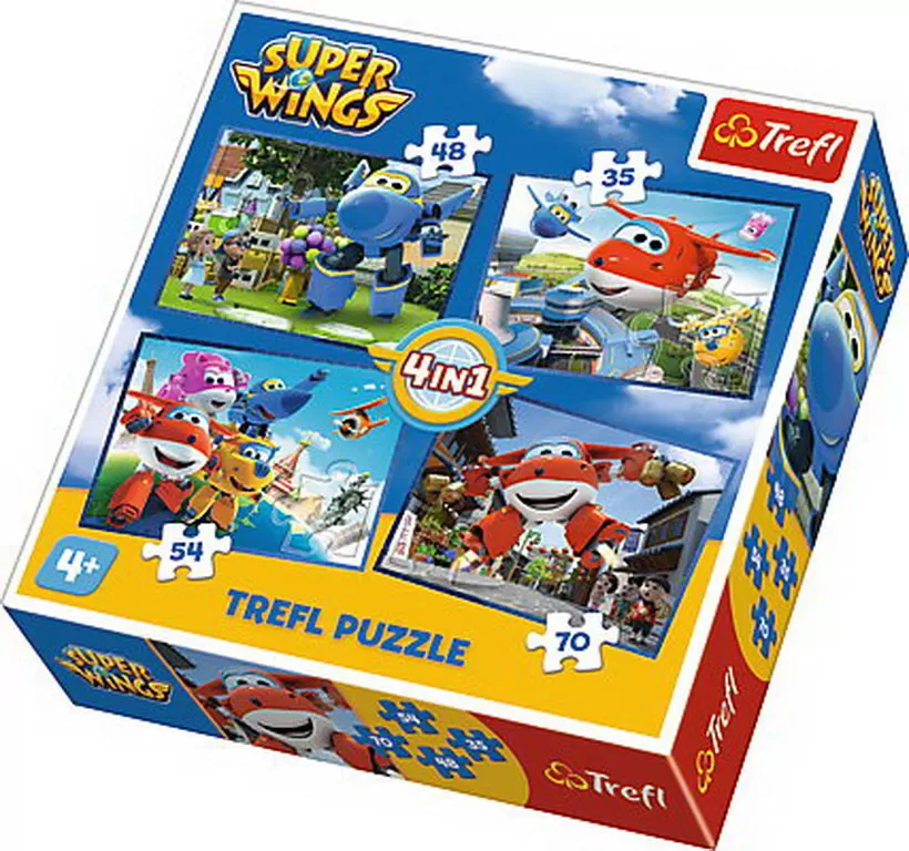 PUZZLE TREFL 4IN1 O ECHIPA GROZAVA