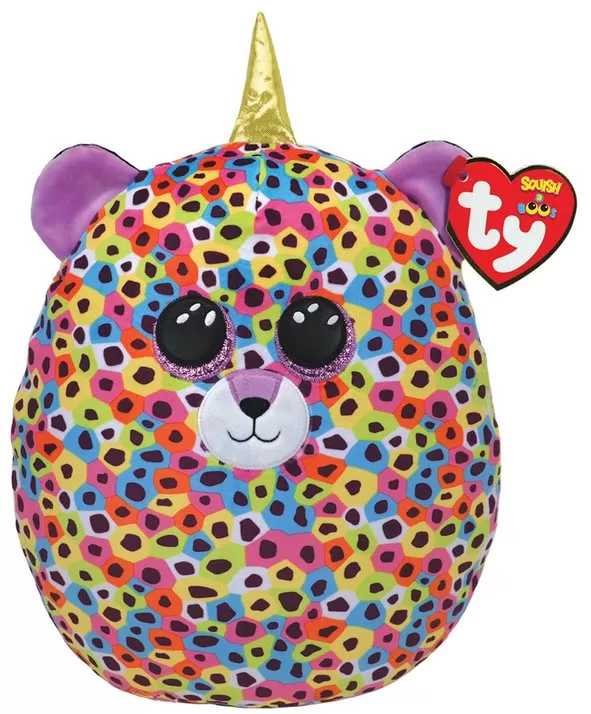PLUS TY SQUISH LEOPARD GISELLE 30CM