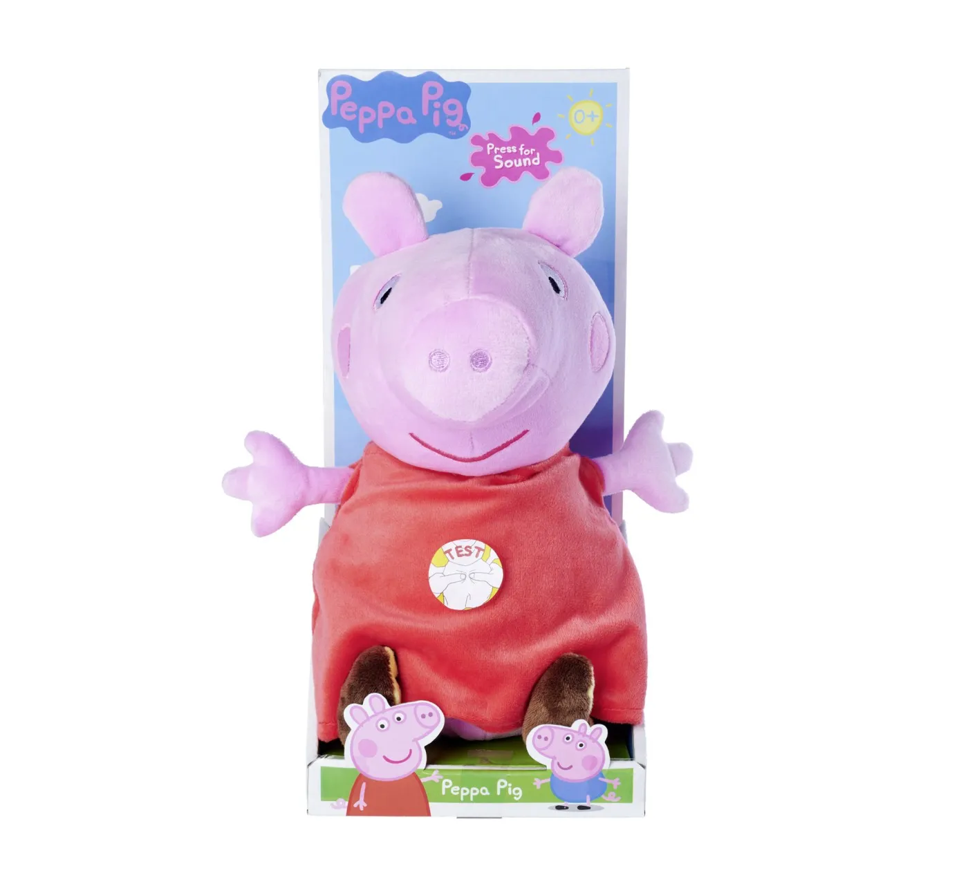 PEPPA PIG JUCARIE DE PLUS PEPPA CU SUNETE 22CM