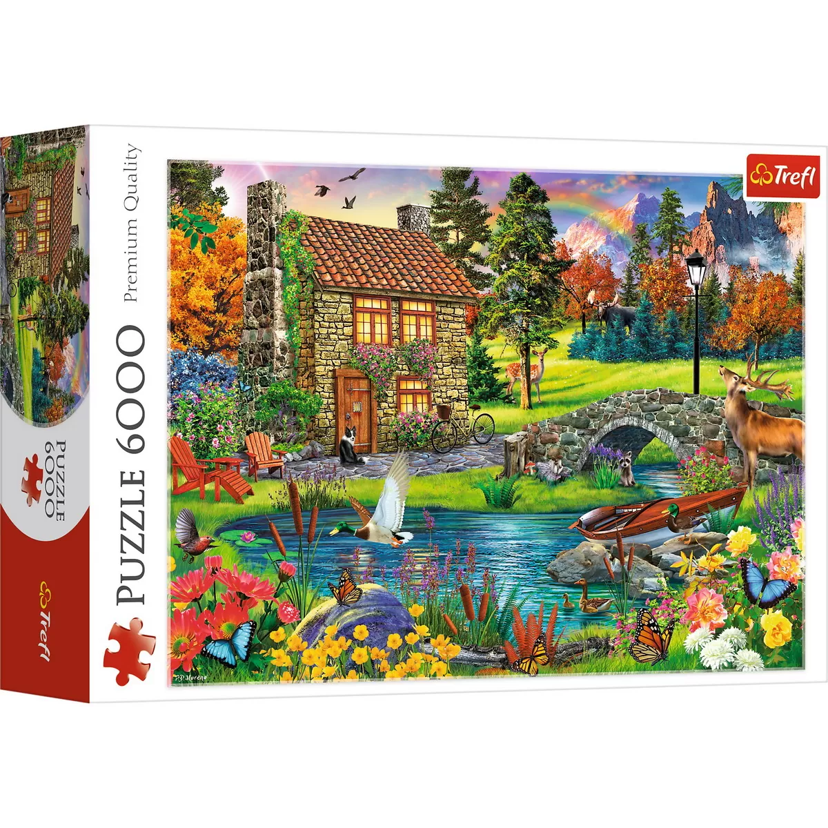 PUZZLE TREFL 6000 CASUTA DIN MUNTI