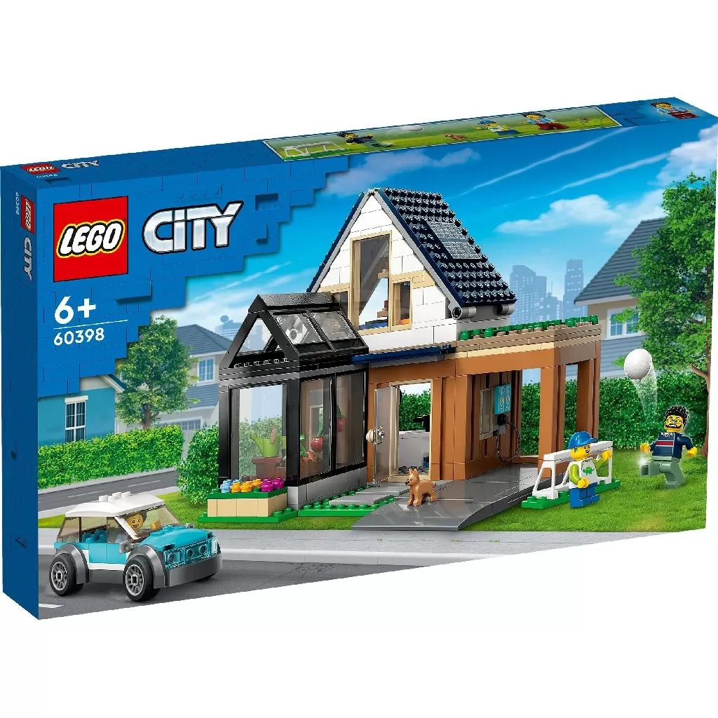 LEGO CITY CASA DE FAMILIE SI MASINA ELECTRICA 60398
