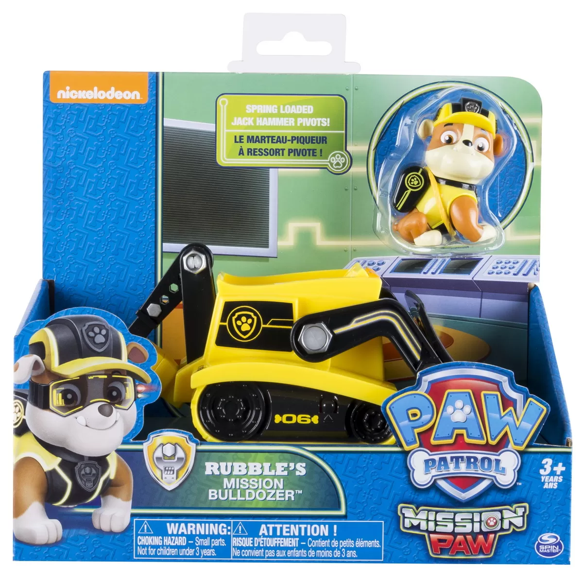 PATRULA CATELUSILOR SET EXCAVATORUL CU FIGURINA RUBBLE