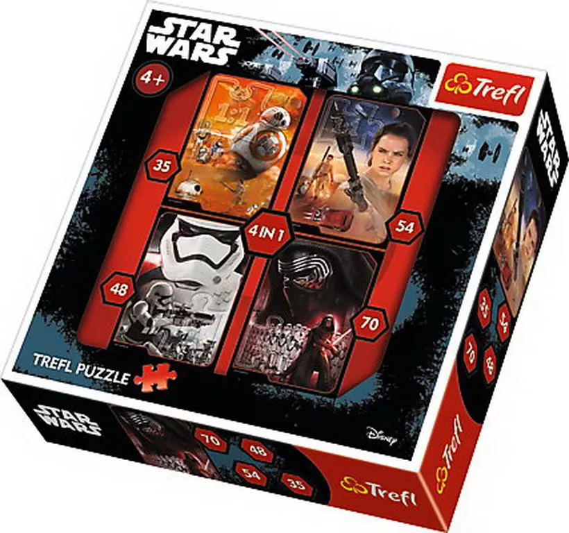 PUZZLE TREFL 4IN1 FORTA BINELUI VS FORTA RAULUI WARS