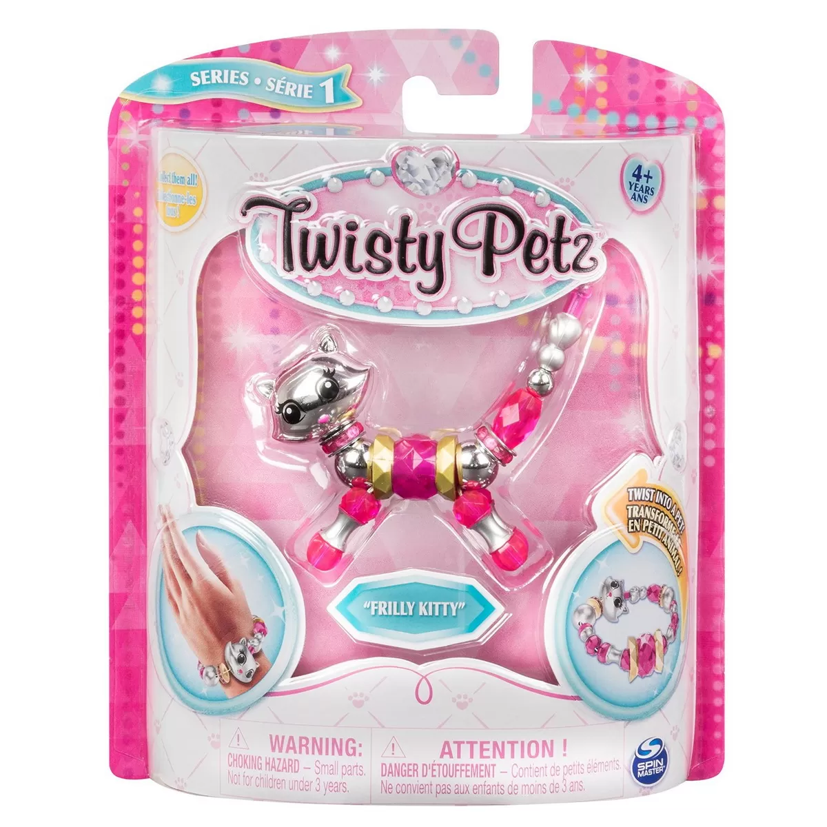 TWISTY PETZ BRATARA ANIMALUT PENTRU COLECTIONAT PISICUTA FRILLY KITTY