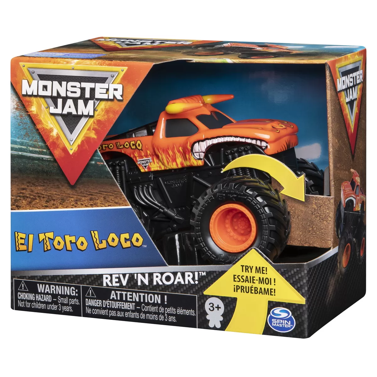 MONSTER JAM METALICE SERIA ROAR SCARA 1 LA 43 EL TORO LOCO
