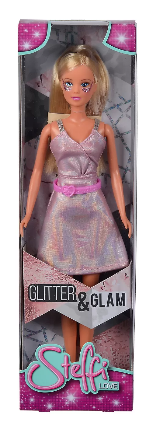 PAPUSA STEFFI GLITTER GLAM CU ROCHIE ROZ