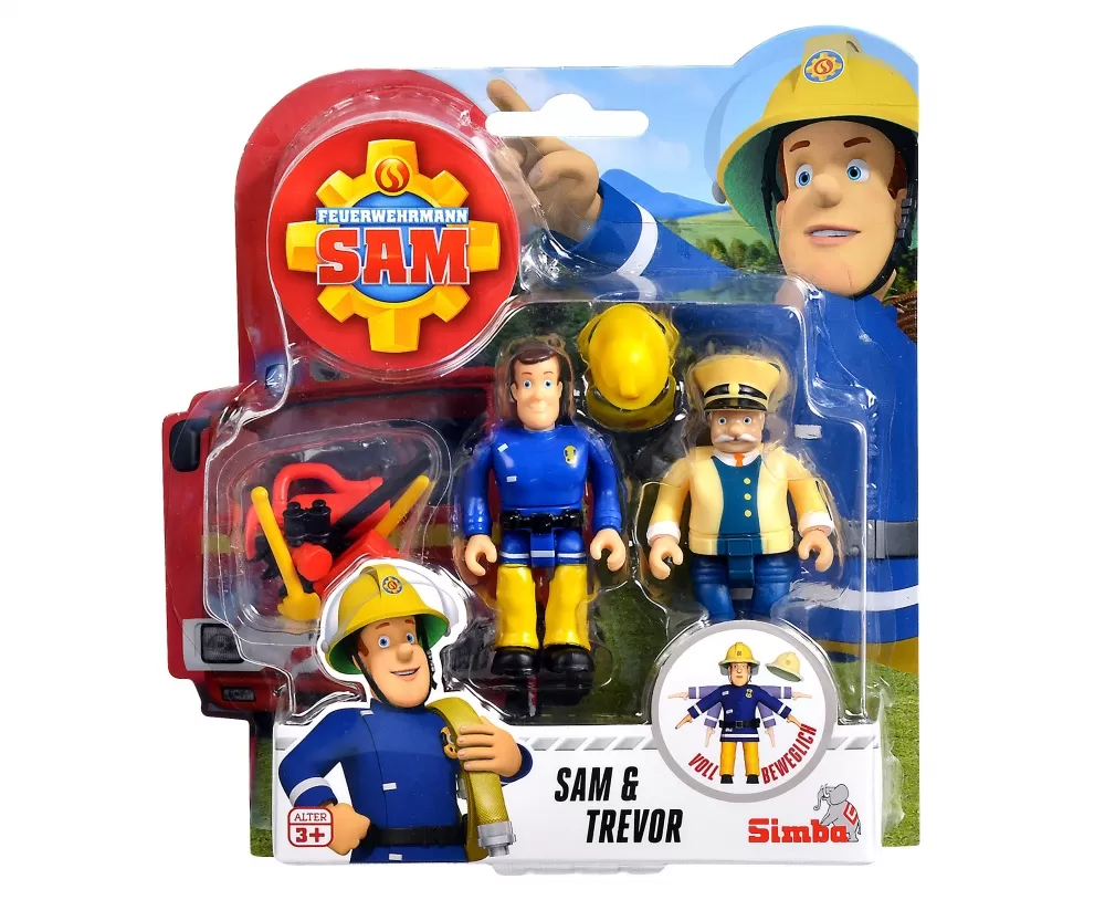 POMPIERUL SAM SET FIGURINE SAM SI TREVOR CU ACCESORII