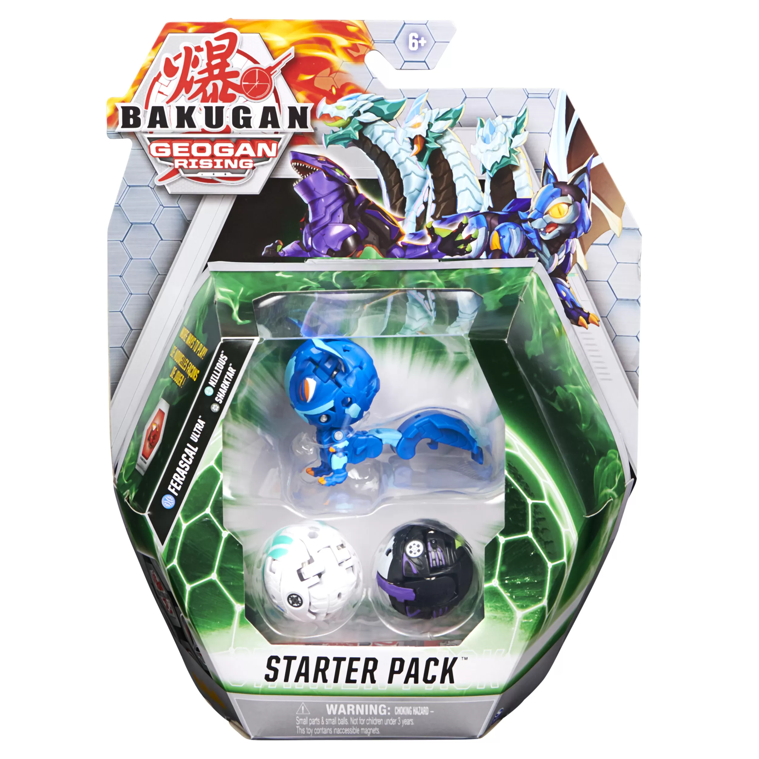 BAKUGAN S3 PACHET STARTER FERASCAL ULTRA, NILLIOUS SHARKTAR