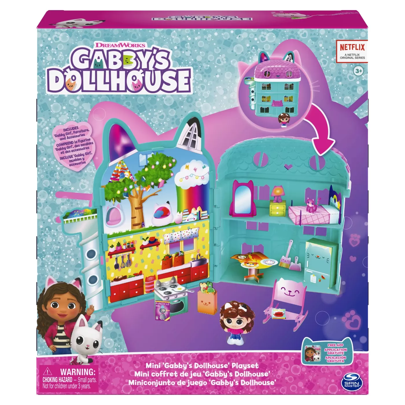 GABBYS DOLLHOUSE SET MINI CASA DE PAPUSI A LUI GABBY