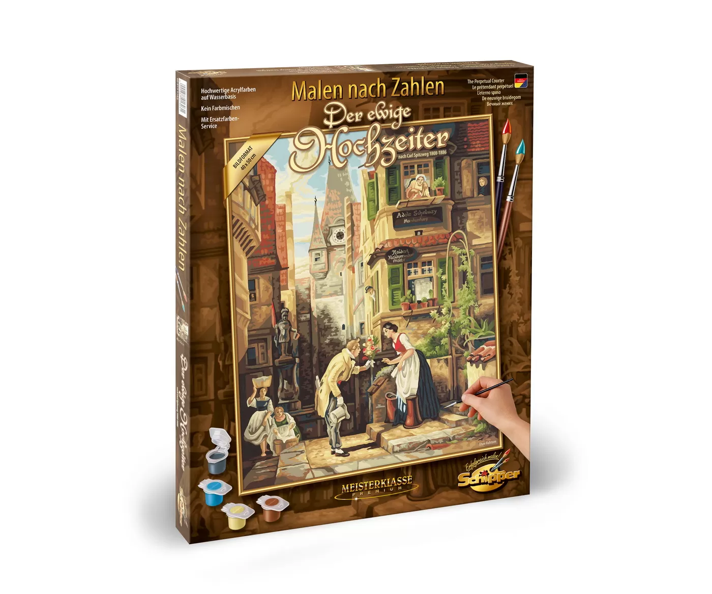 KIT PICTURA PE NUMERE SCHIPPER PERPETUAL COURTER DE CARL SPITZWEG