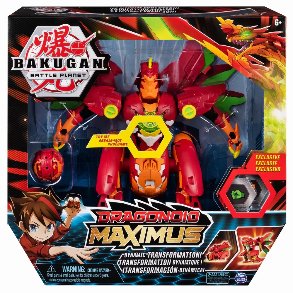 BAKUGAN DRAGANOID MAXIMUS CU LUMINI SI SUNETE