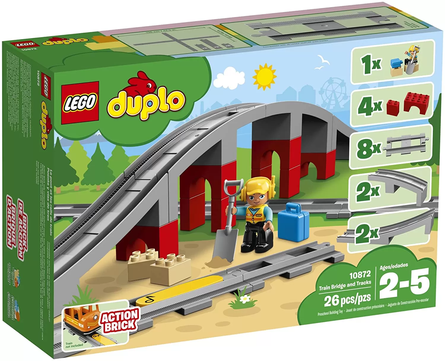 LEGO DUPLO POD SI SINE DE CALE FERATA 10872