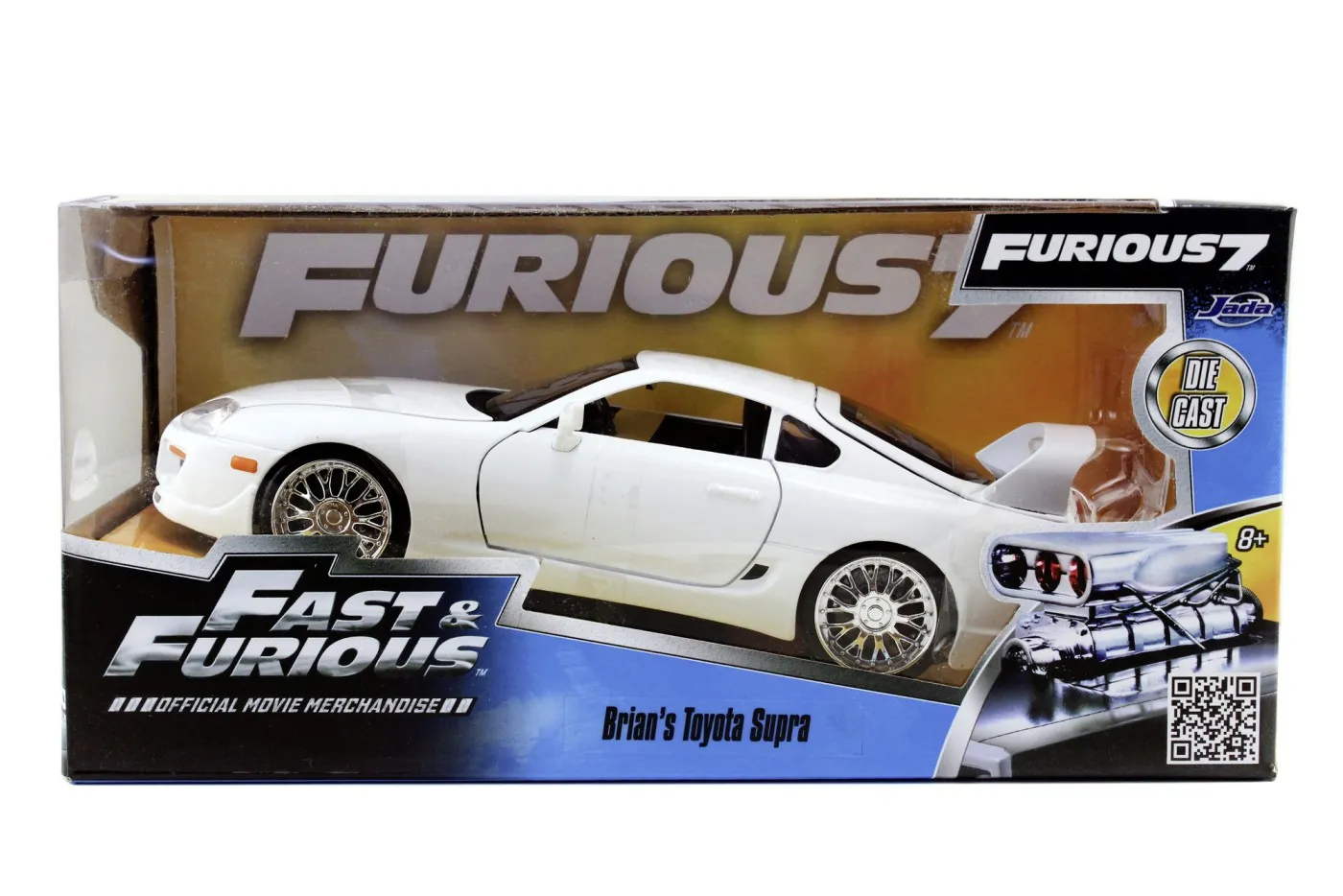 JADA FAST AND FURIOUS MASINUTA METALICA BRIAN S TOYOTA SUPRA SCARA 1:24