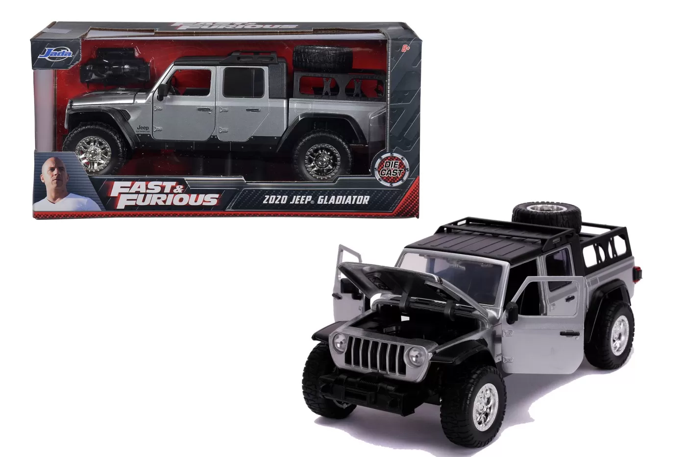 FAST AND FURIOUS MASINUTA METALICA JEEP GLADIATOR SCARA 1:24