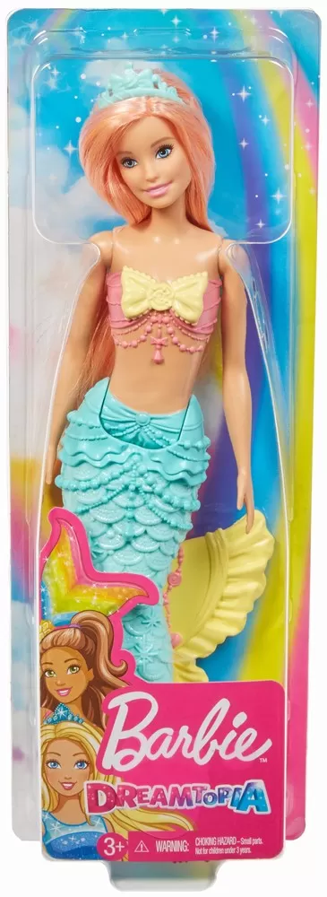 BARBIE PAPUSA DREAMTOPIA SIRENA CU PARUL ROZ