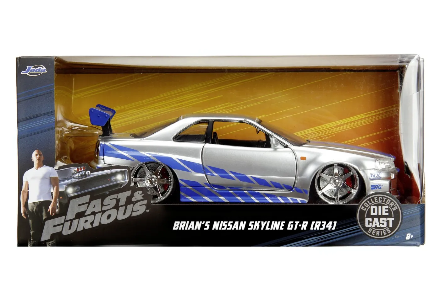 JADA FAST & FURIOUS MASINUTA METALICA NISSAN SKYLINE GT-R SCARA 1:24