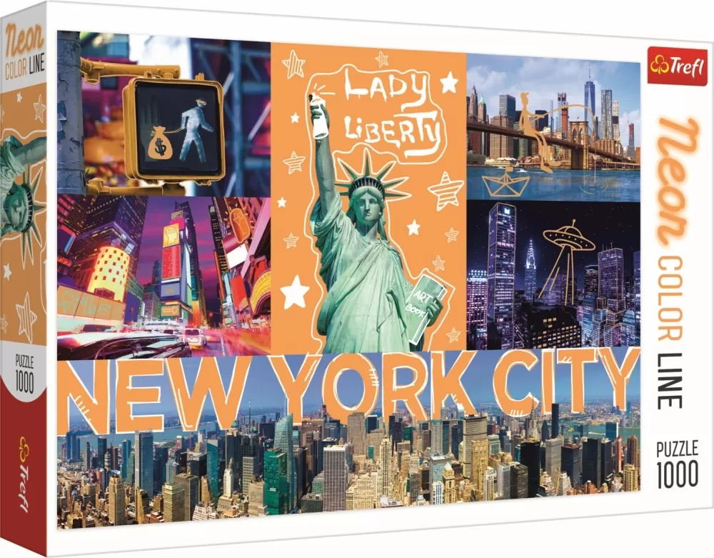 PUZZLE TREFL 1000 NEW YORK NEON