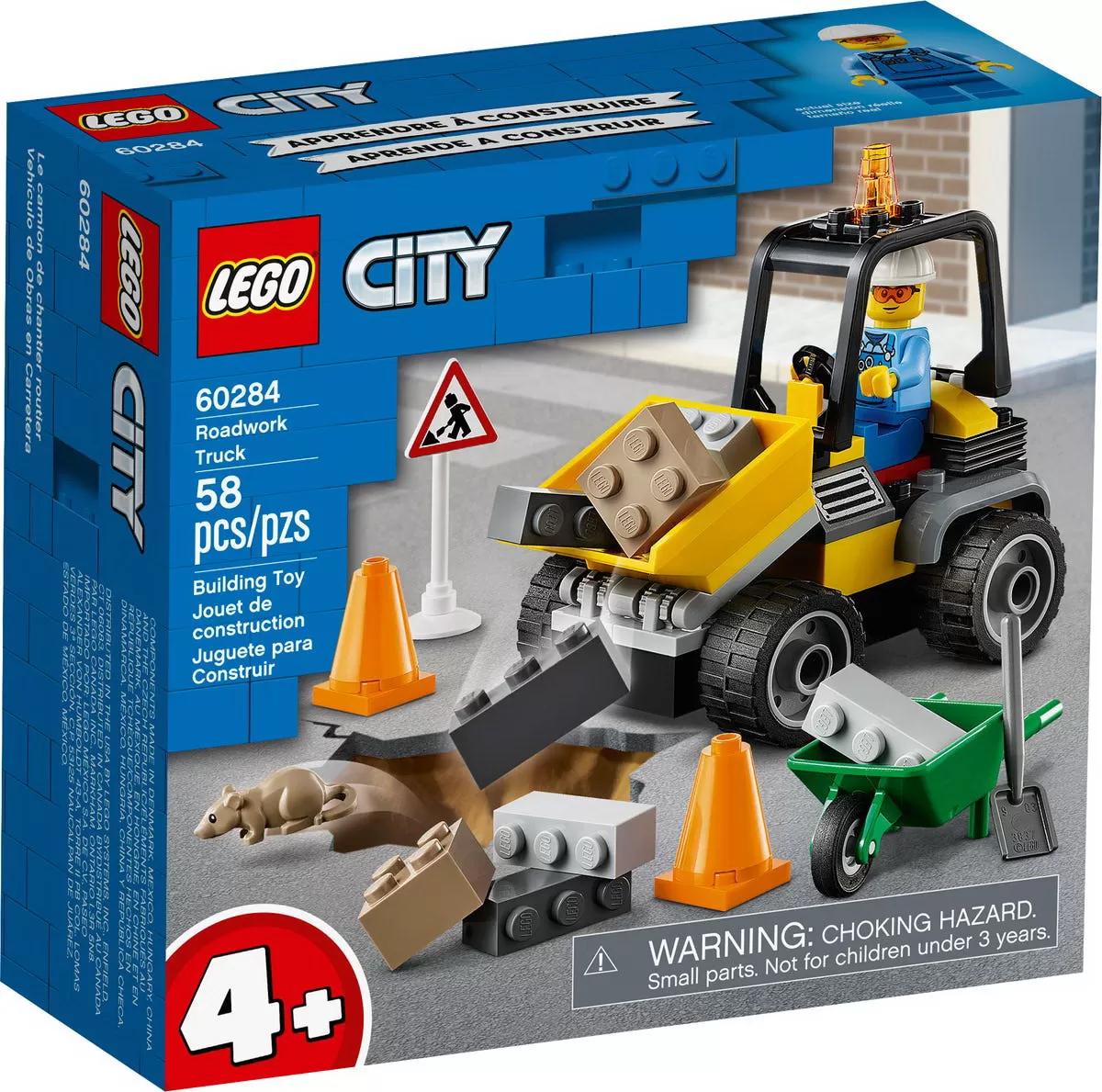 LEGO CITY CAMION PENTRU LUCRARI RUTIERE 60284