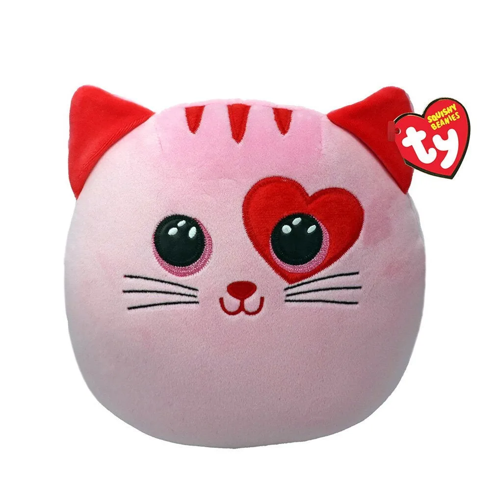 PLUS TY SQUISH BEANIES PISICUTA FLIRT ROZ 22CM