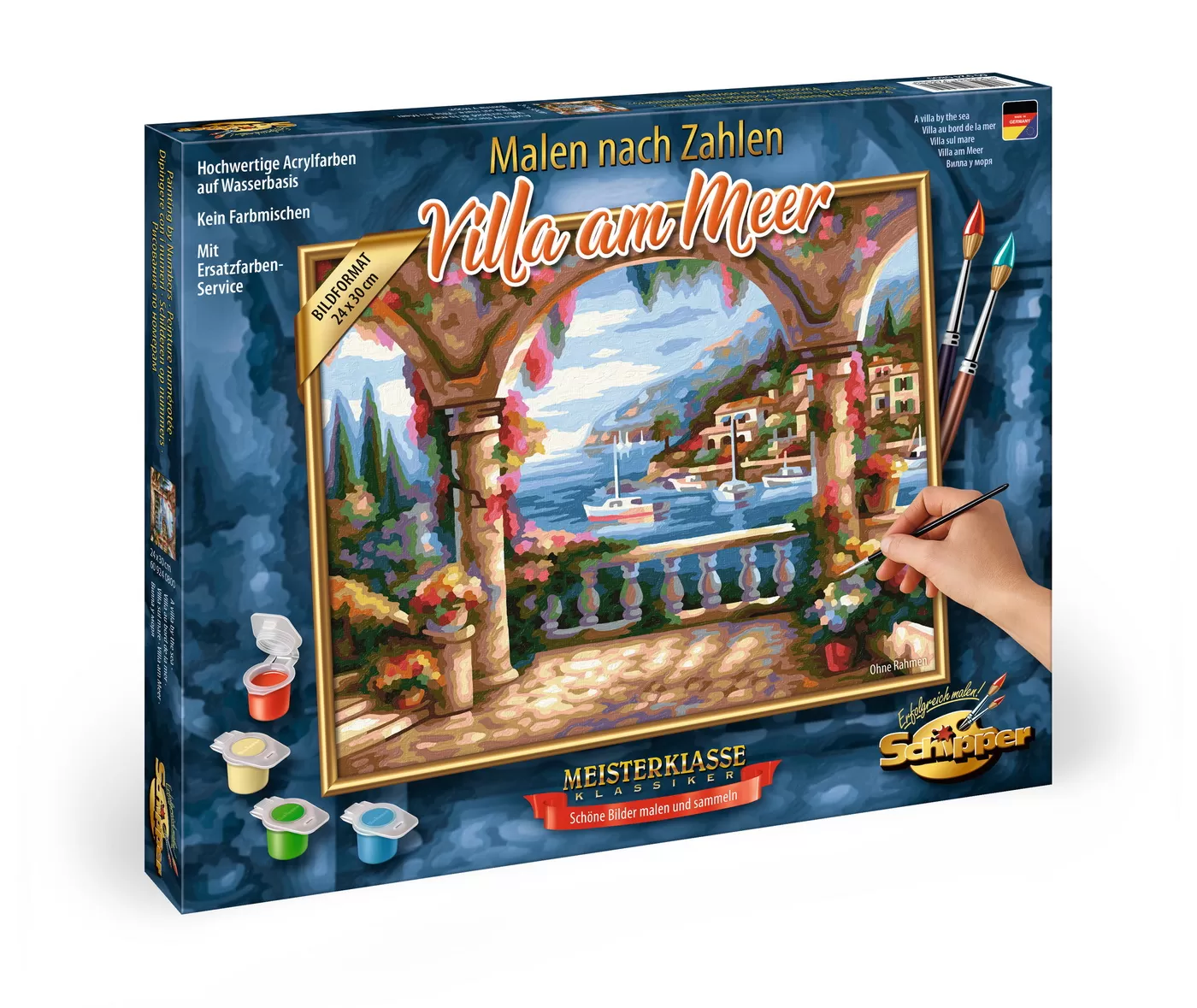 KIT PICTURA PE NUMERE SCHIPPER VILA LA MALUL MARII