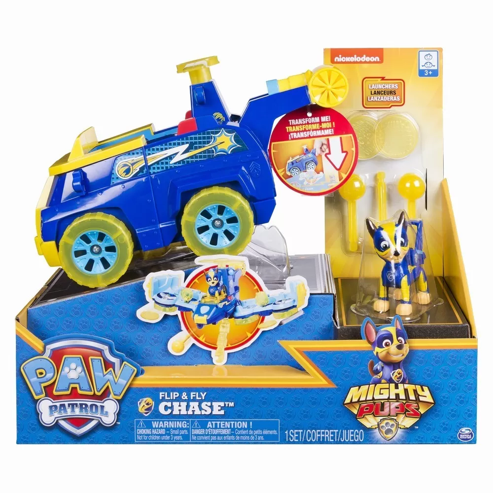 PATRULA CATELUSILOR VEHICUL FLIP AND FLY CU CHASE