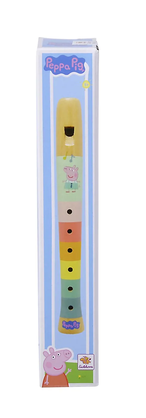 EICHHORN PEPPA PIG FLAUT COLORAT DIN LEMN 20CM