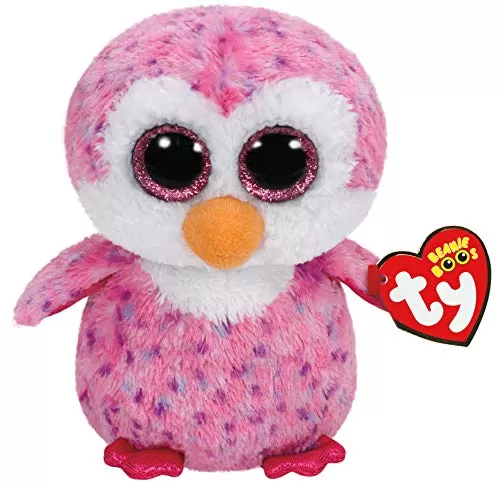 PLUS TY 15CM BOOS GLIDER PINGUINUL ROZ