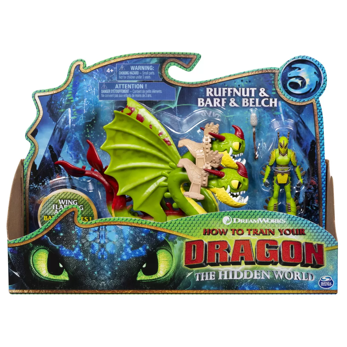 DRAGONS 3 FIGURINA RUFFNUT CU BARG SI BELCH