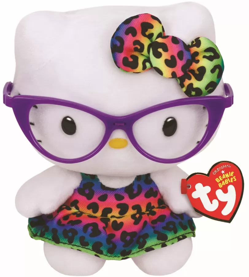 PLUS TY 15CM BEANIE BABIES HELLO KITTY FASHIONISTA