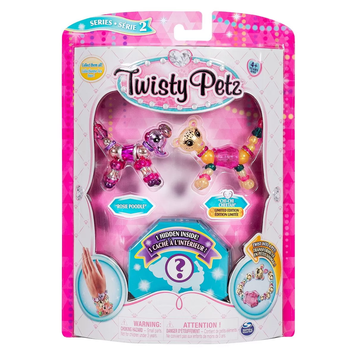 TWISTY PETZ SET 3 BRATARI ANIMALUTE PUDEL GHEPARD SI SURPRIZA