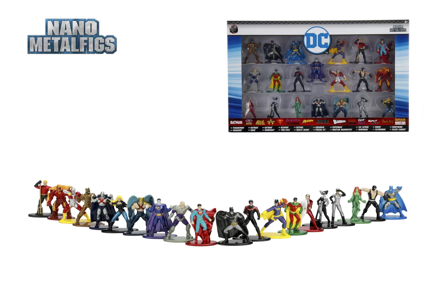 SET 20 DE FIGURINE METALICE CU EROII DC SI FIGURINA BLACK CANARY INCLUSA
