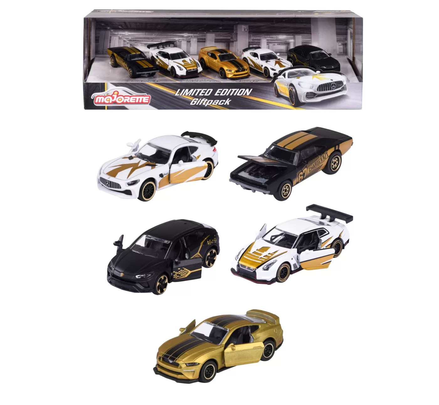 MAJORETTE SET 5 MASINUTE METALICE EDITIE LIMITATA 7.5CM