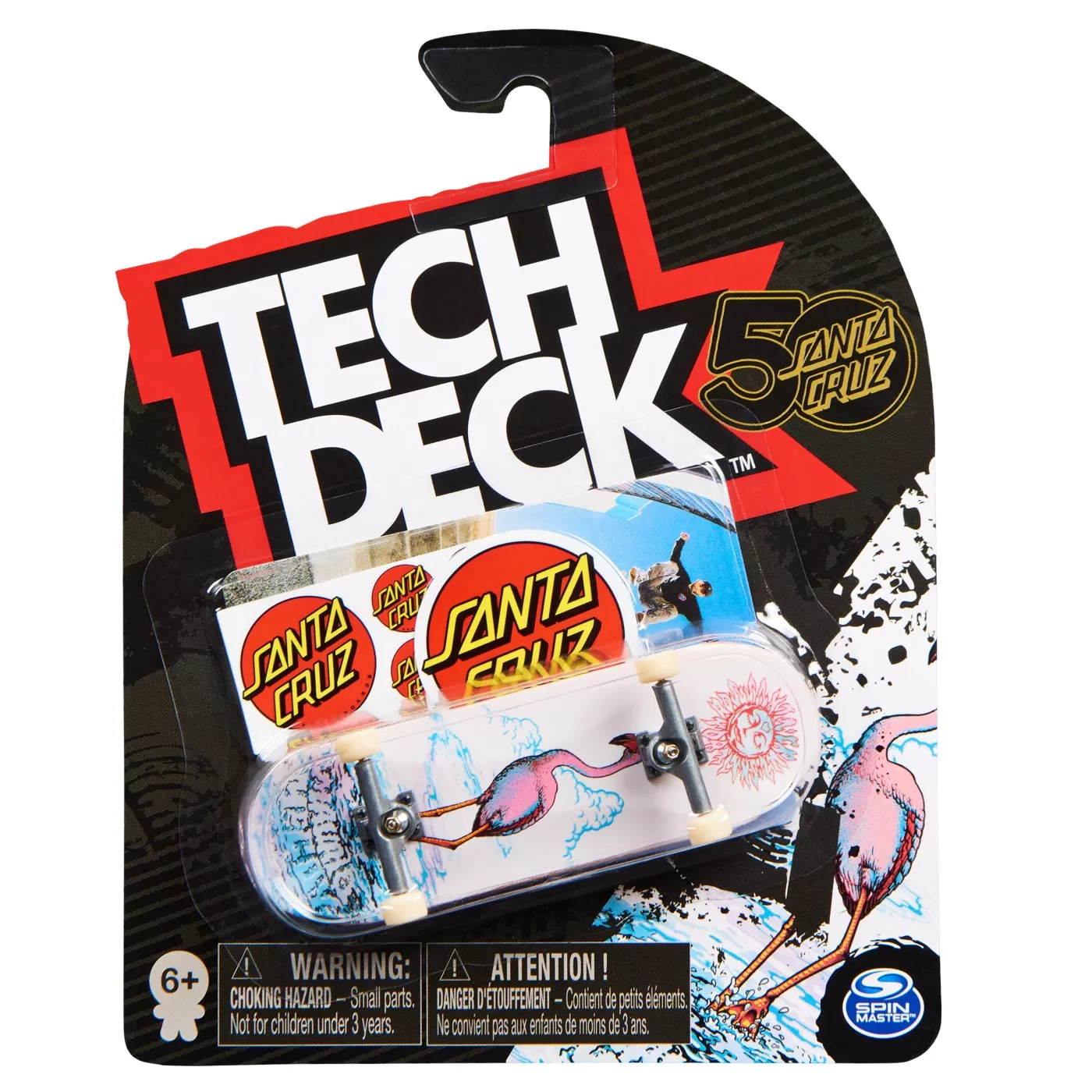 TECH DECK PACHET DE BAZA SANTA CRUZ ALB