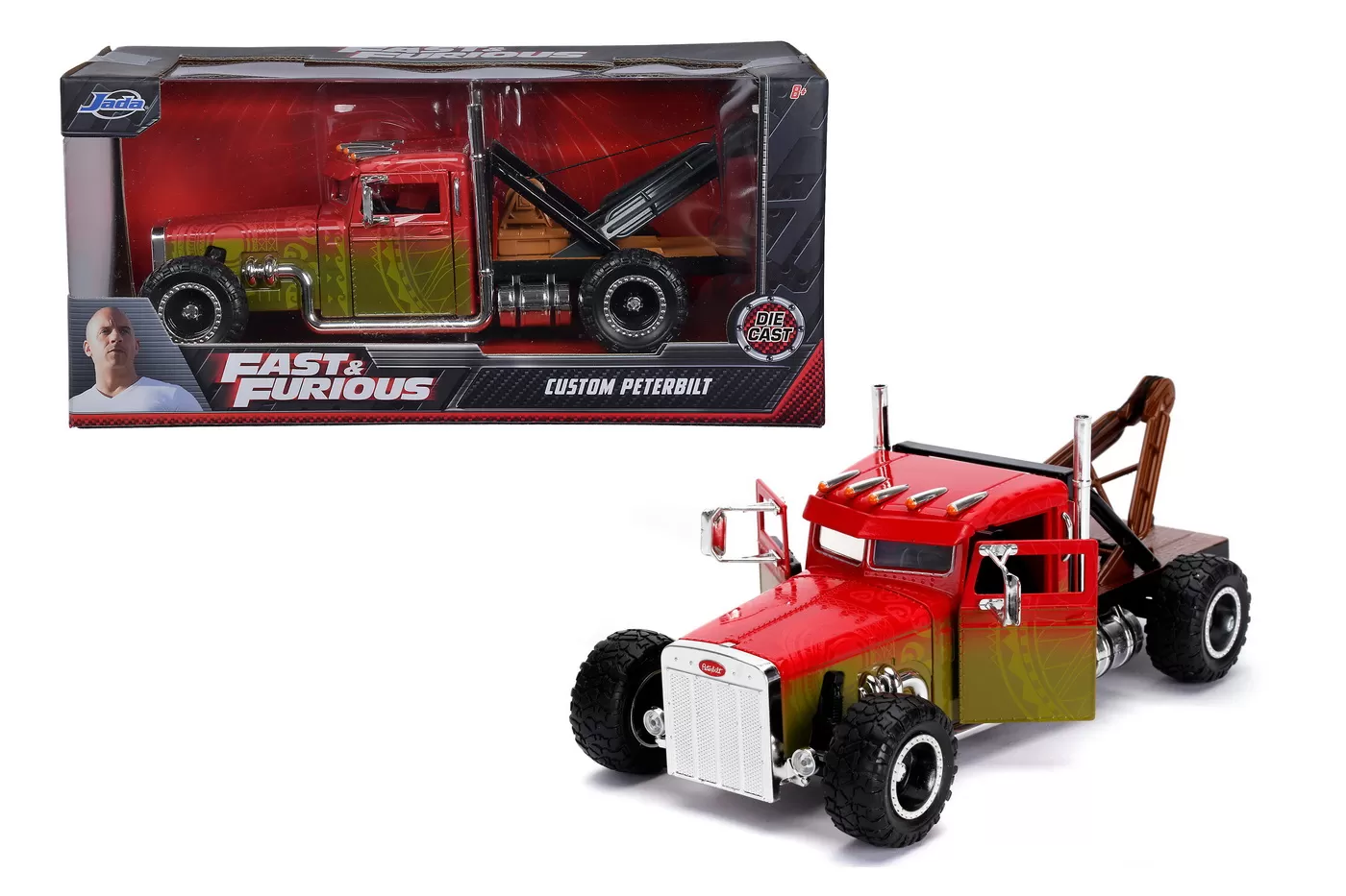 CAMION METALIC FAST AND FURIOUS HOBBS AND SHAW TRUCK SCARA 1:24