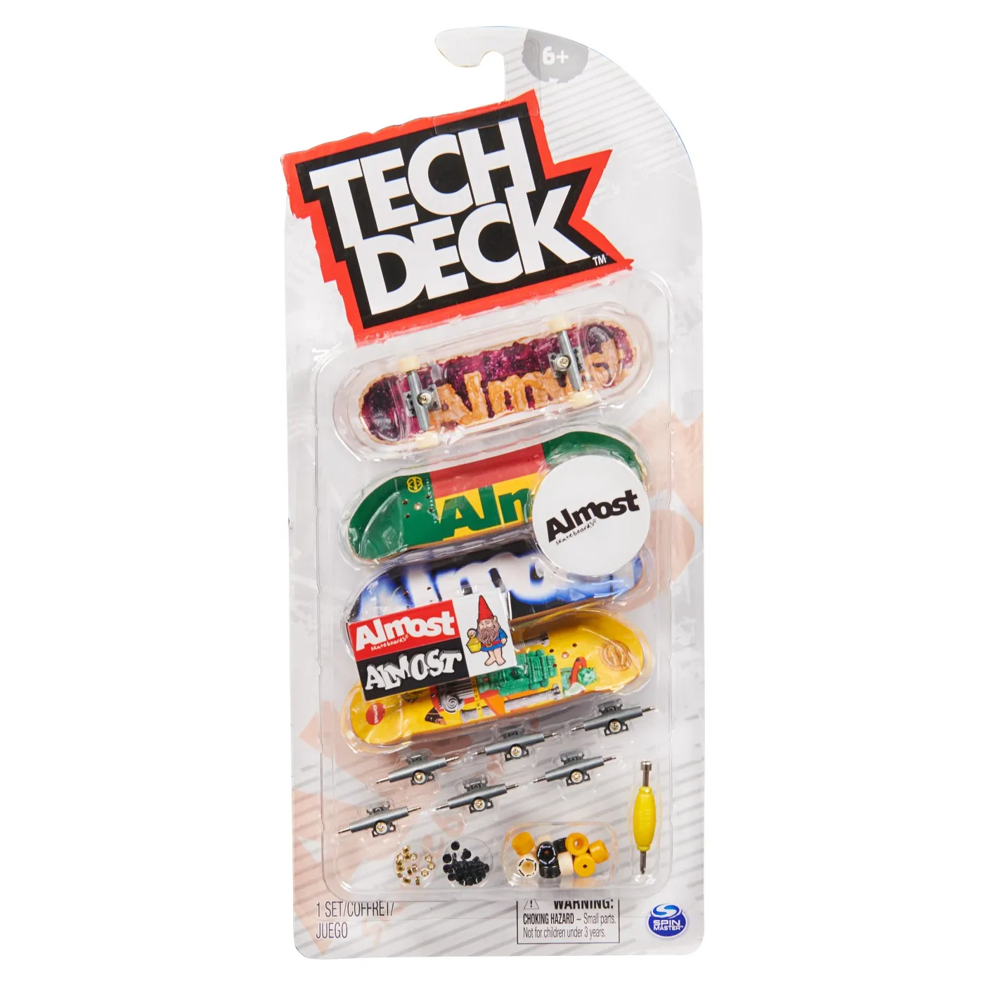 TECH DECK PACHET 4 PIESE FINGERBOARD ALMOST 9.6CM