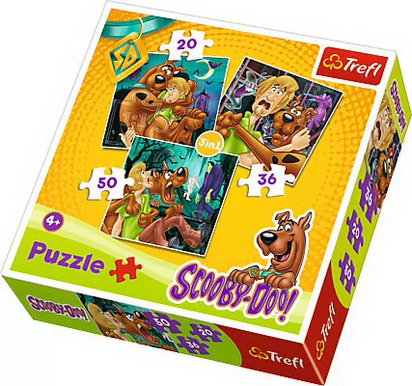 PUZZLE TREFL 3IN1 ATENTIE LA FANTOME SCOOBY DOO