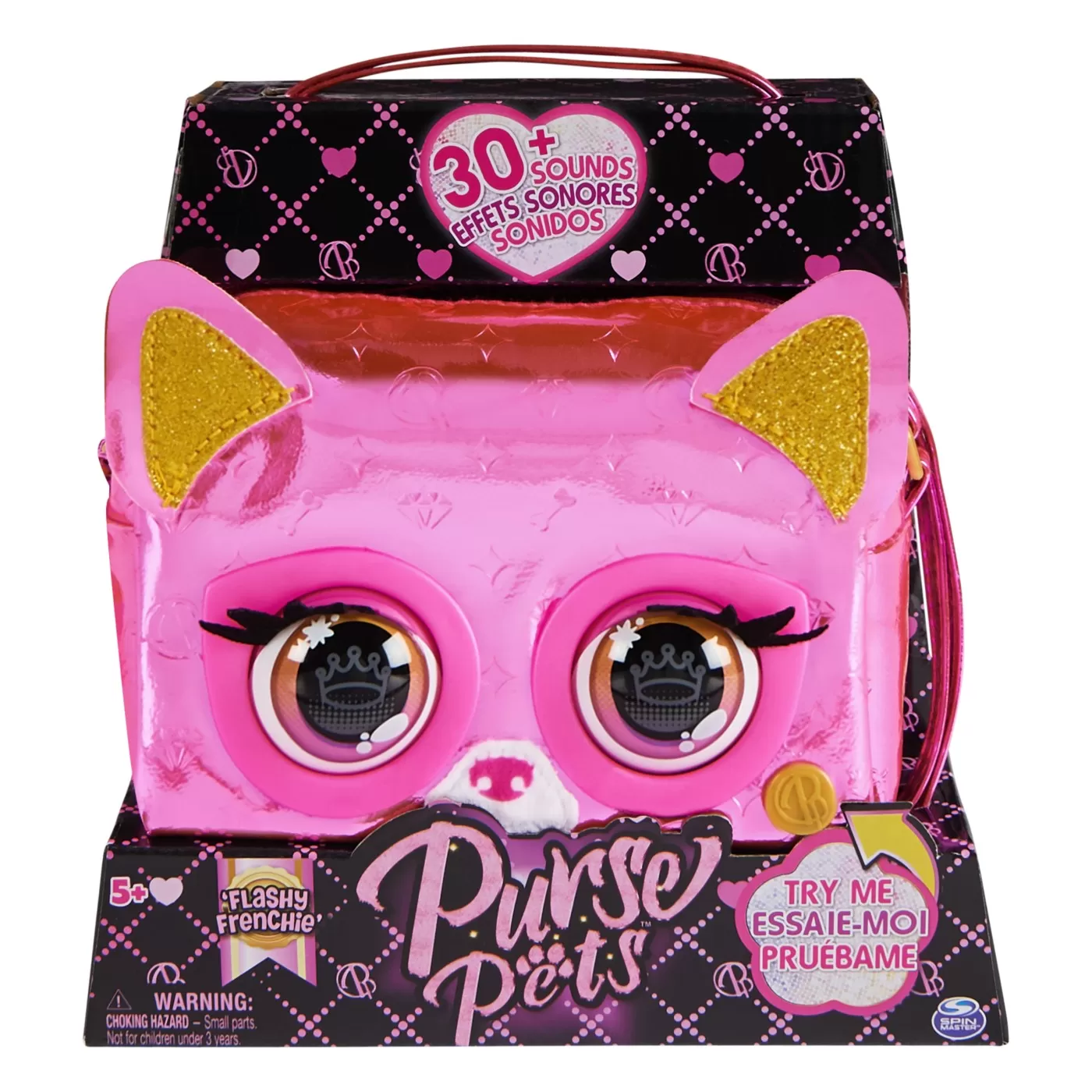 PURSE PETS GEANTA METALLIC MAGIC FLASHY FRENCHIE