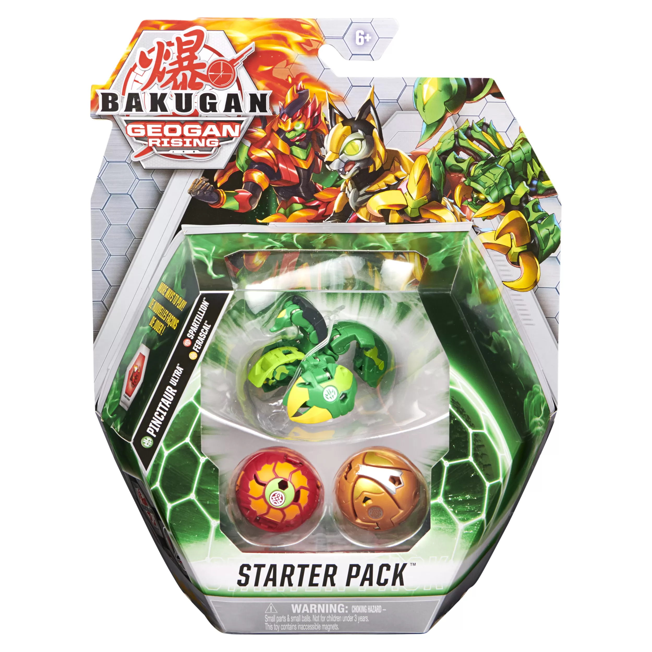 BAKUGAN S3 PACHET STARTER PINCITAUR ULTRA, SPARTILLION SI FERASCAL
