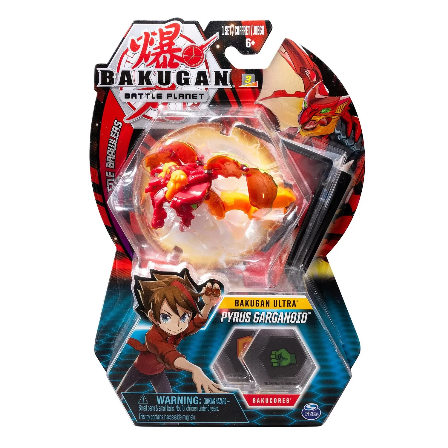 BAKUGAN BILA ULTRA PYRUS GARGANOID GARGOYLE RED