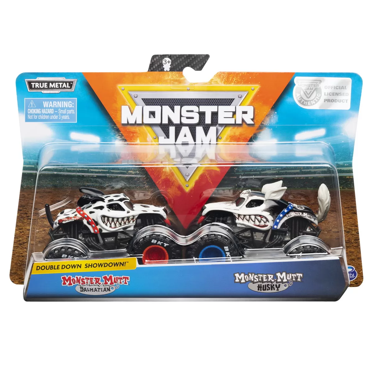MONSTER JAM SET 2 MACHETE MONSTER MUTT DALMATIANUL SI HUSKY