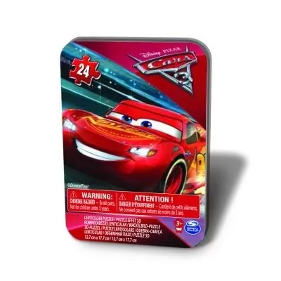 PUZZLE CARS3 IN CUTIE DE METAL 24 DE PIESE