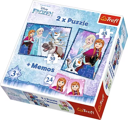 PUZZLE TREFL 2IN1 MEMO ANNA SI ELSA