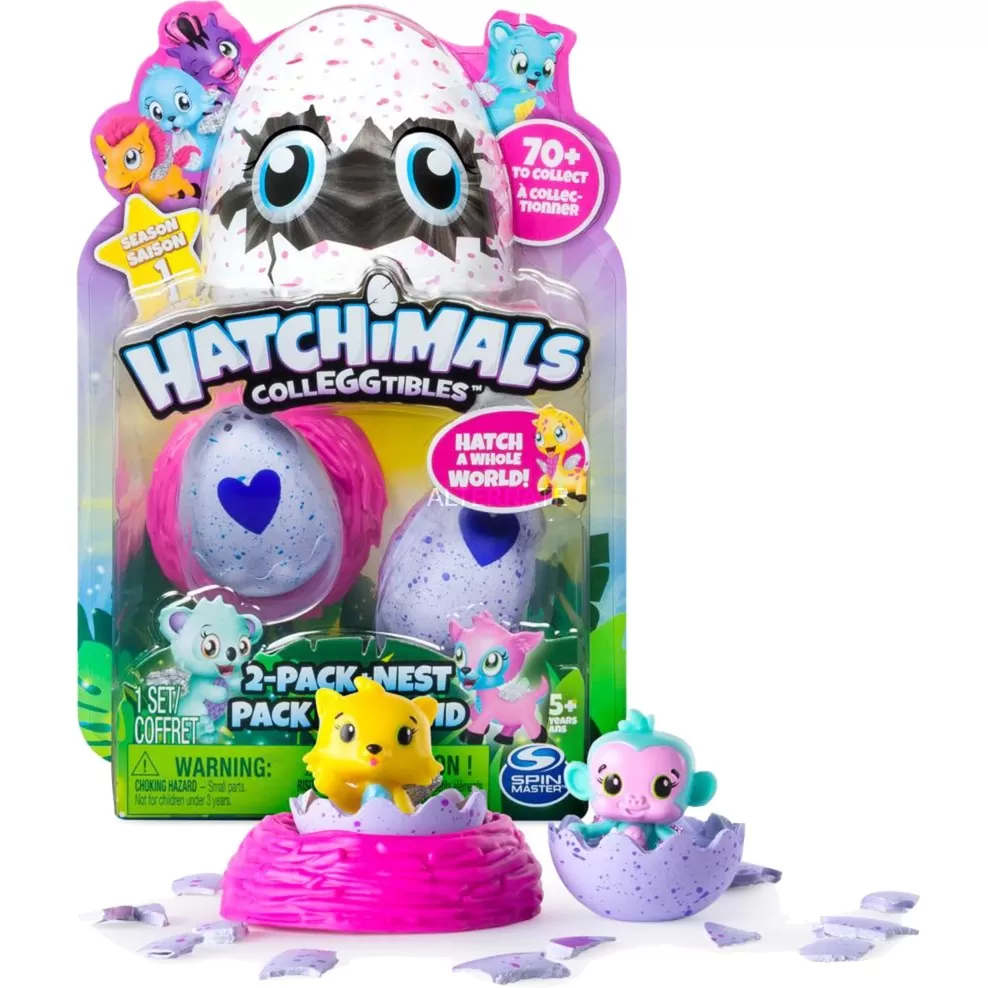 HATCHIMALS COLECTIBIL 2 OUSOARE SI CUIB SEZONUL 1