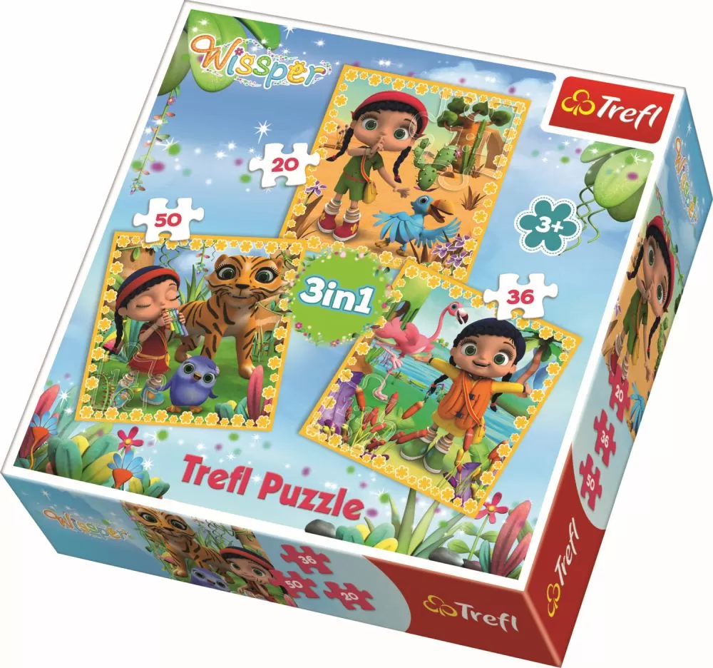 PUZZLE TREFL 3IN1 AVENTURA