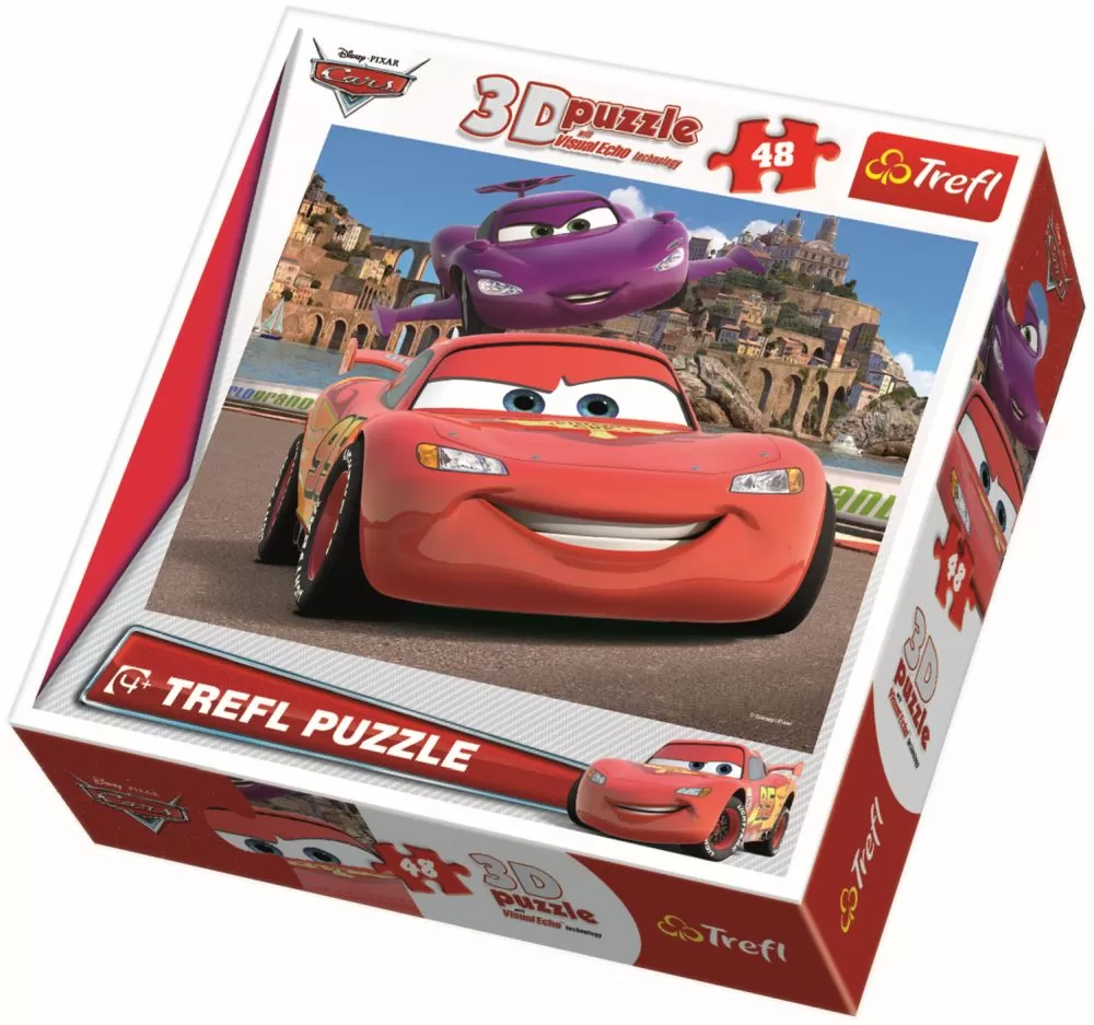 PUZZLE TREFL 48 3D CARS