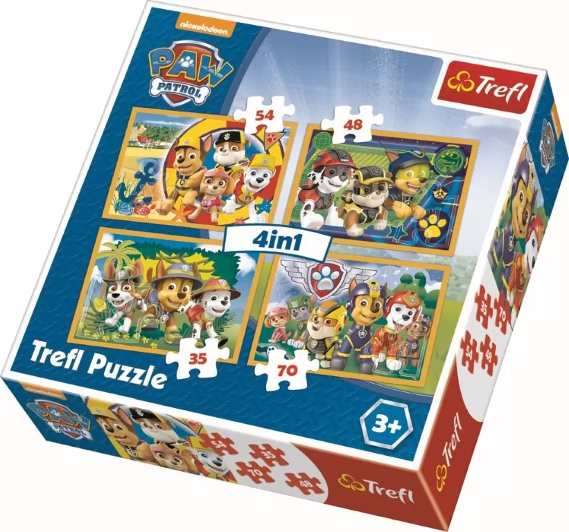 PUZZLE TREFL 4IN1 INTOTDEAUNA LA TIMP