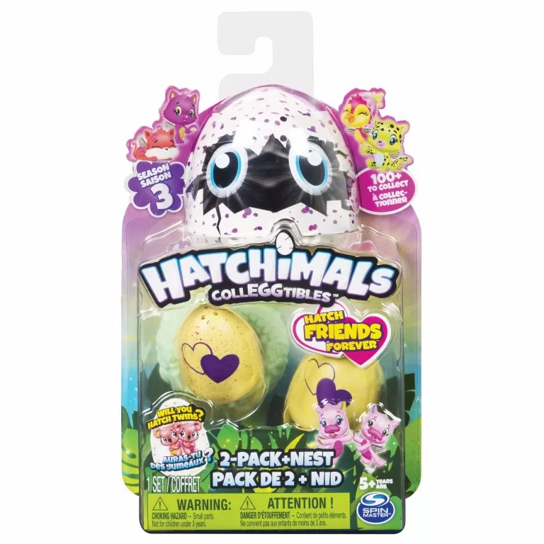 HATCHIMALS COLECTIBIL 2 OUSOARE SI CUIB S3